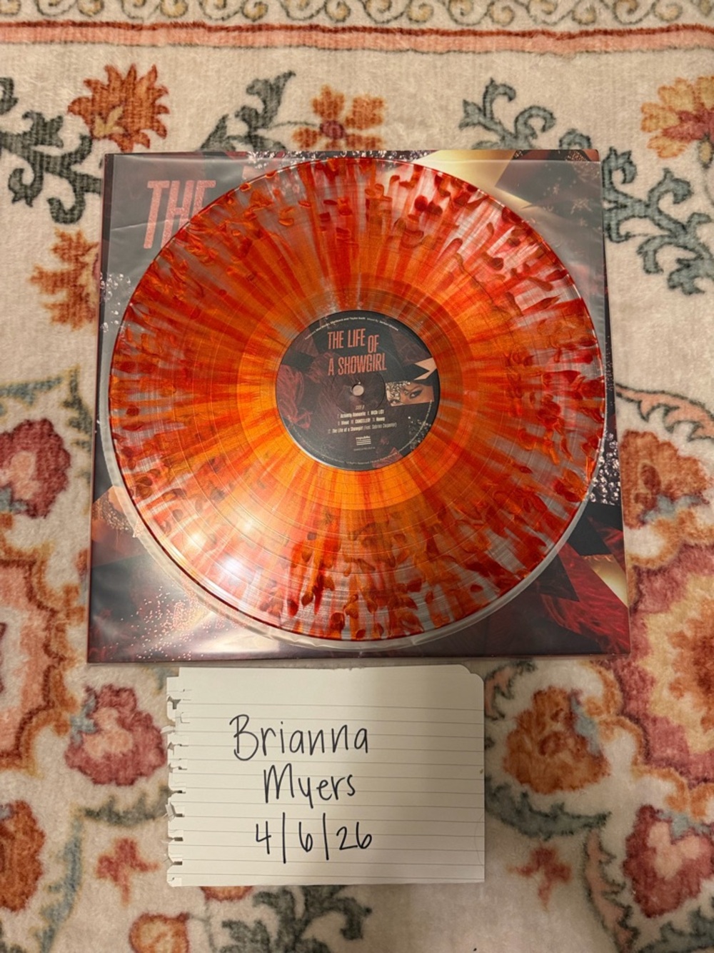 Taylor Swift The Life of a Showgirl vinyl